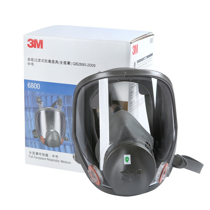 3M6800全面罩防毒面具雙濾盒面罩本體圖片5