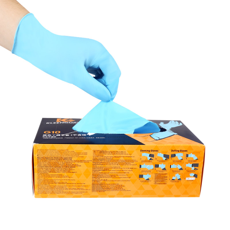 金佰利55423 KleenGuard G10藍色一次性丁腈手套L圖片3