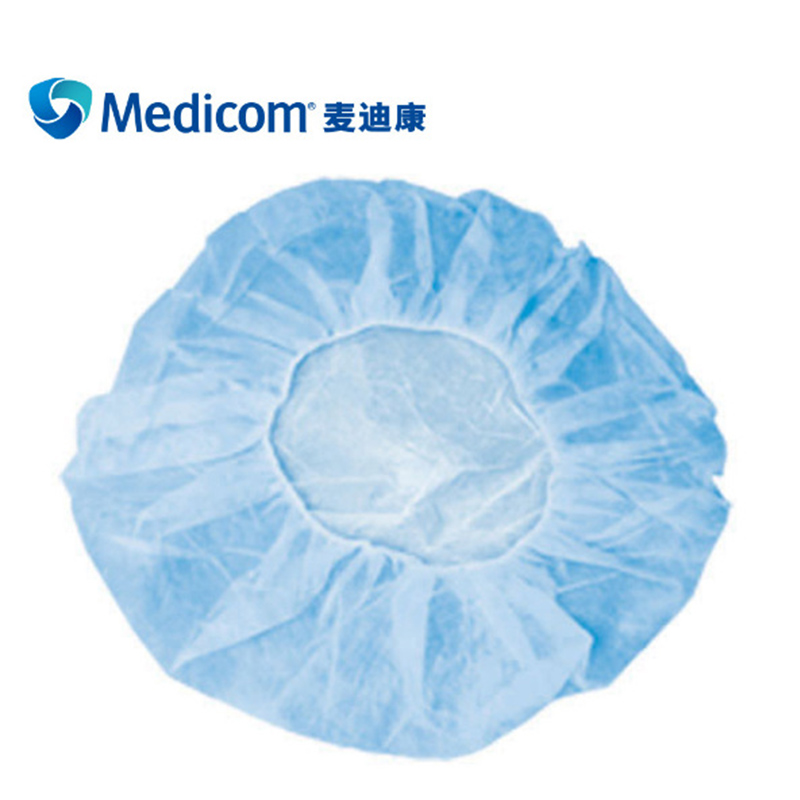 麥迪康8000-B藍色無紡布條形帽圖片3