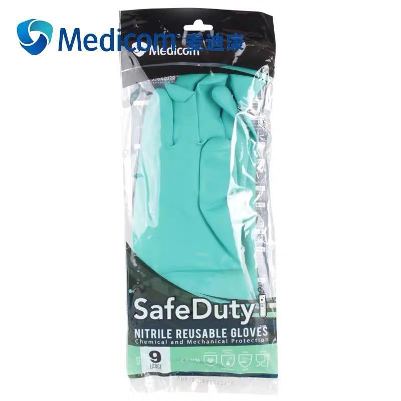 麥迪康1159D防水防滑耐磨丁腈防化手套9圖片4