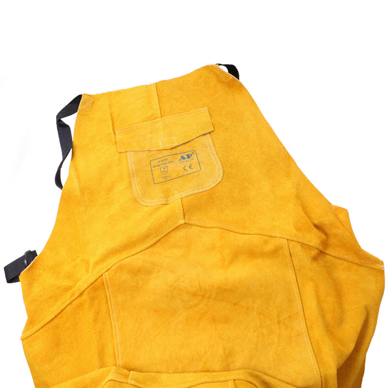 友盟AP-6101金黃色全皮護胸圍裙圖片1 友盟AP-6101金黃色全皮護胸圍裙圖片1