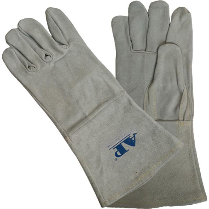 友盟AP-1205耐磨隔熱牛二層皮電焊手套圖片3