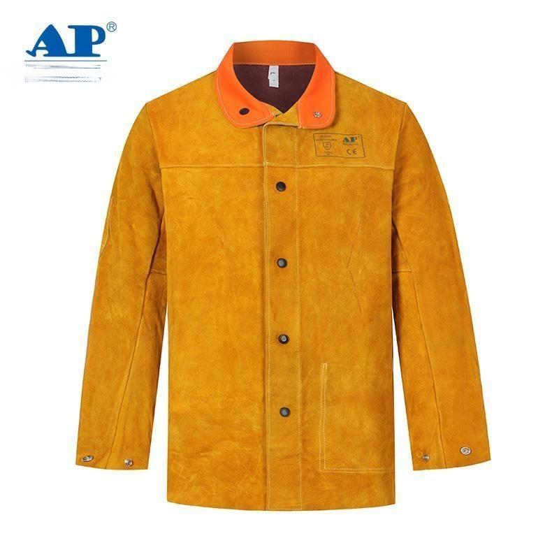 友盟AP-2130金黃色全皮焊工服上衣圖片1 友盟AP-2130金黃色全皮焊工服上衣圖片1