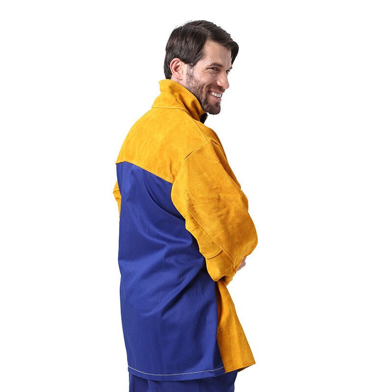 友盟AP-3060金黃色耐磨隔熱焊工服圖片2 友盟AP-3060金黃色耐磨隔熱焊工服圖片2