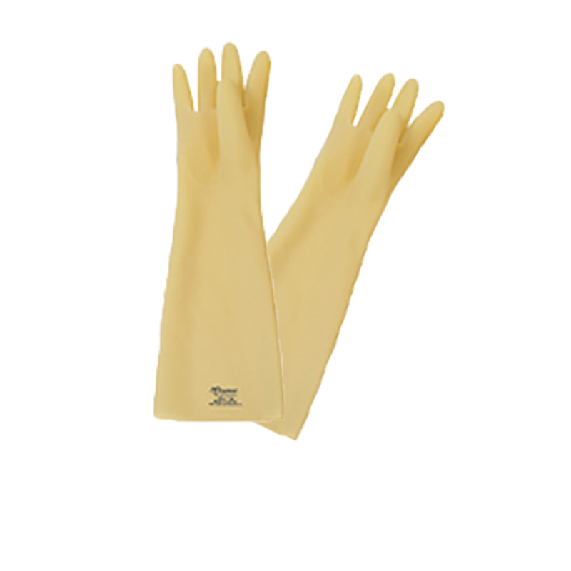 玉蝶白色加厚工業耐酸堿手套圖片1