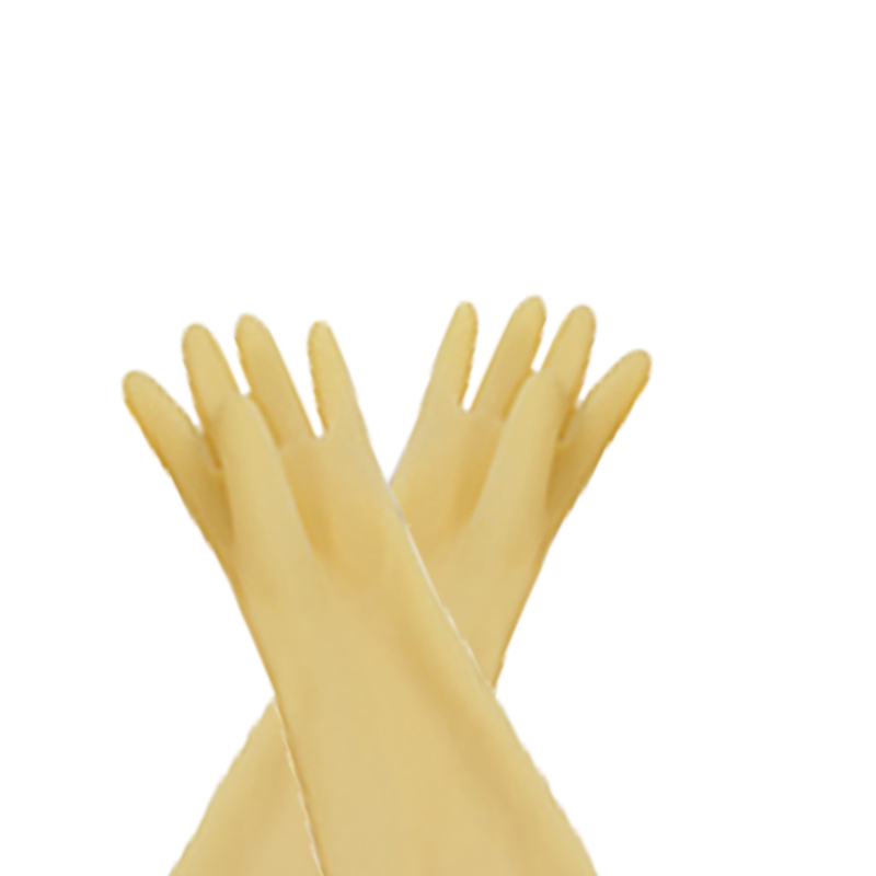 玉蝶白色加厚工業耐酸堿手套圖片3