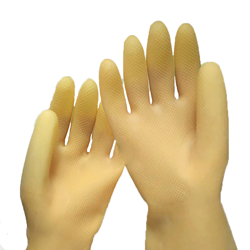 玉蝶白色加厚工業耐酸堿手套圖片4