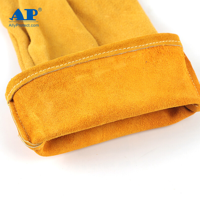 友盟AP-2327金黃色鹿二層皮電焊手套圖片4