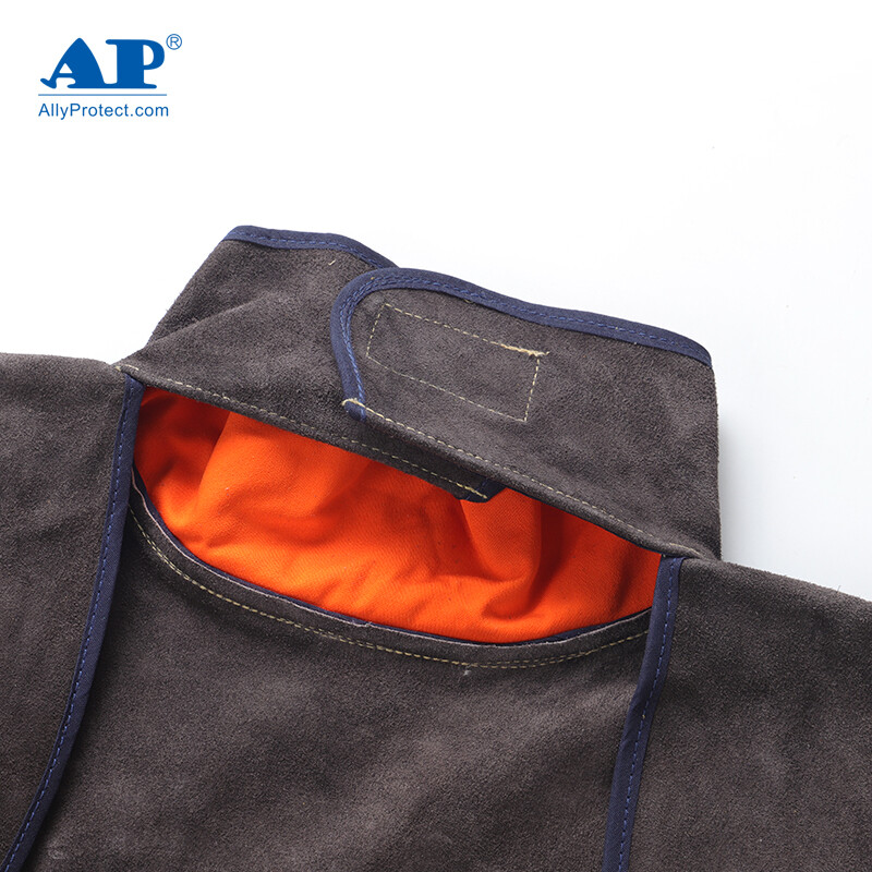 友盟AP-8002炭咖色皮護胸帶領(lǐng)長袖圍裙圖片3 友盟AP-8002炭咖色皮護胸帶領(lǐng)長袖圍裙圖片3