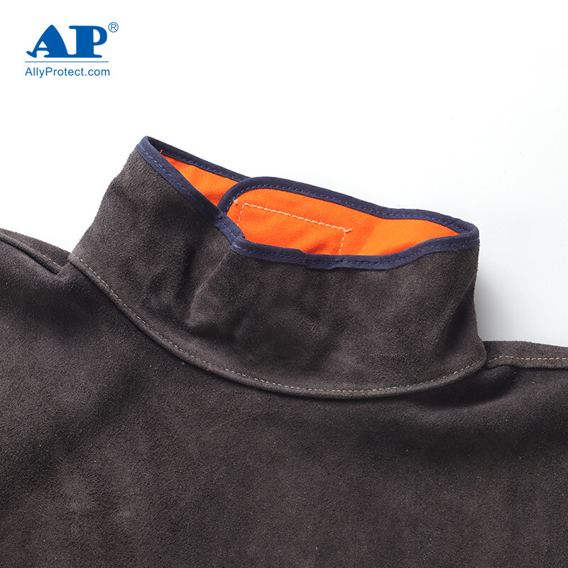 友盟AP-8002炭咖色皮護胸帶領(lǐng)長袖圍裙圖片4 友盟AP-8002炭咖色皮護胸帶領(lǐng)長袖圍裙圖片4