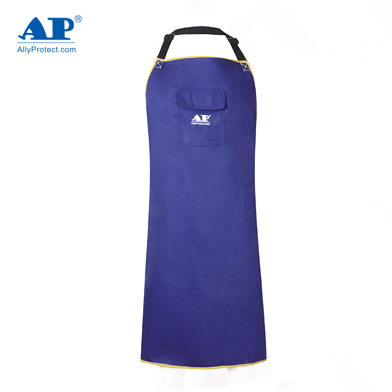 友盟AP-7036藍色阻燃布圍裙圖片2 友盟AP-7036藍色阻燃布圍裙圖片2