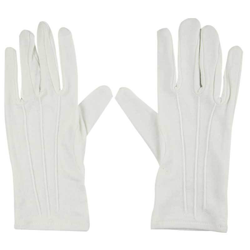 漢盾HD-GP5507滌綸背三筋白色禮儀勞保手套圖片3 漢盾HD-GP5507滌綸背三筋白色禮儀勞保手套圖片3