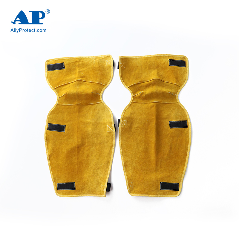 友盟AP-004金黃色牛二層皮護腿圖片2