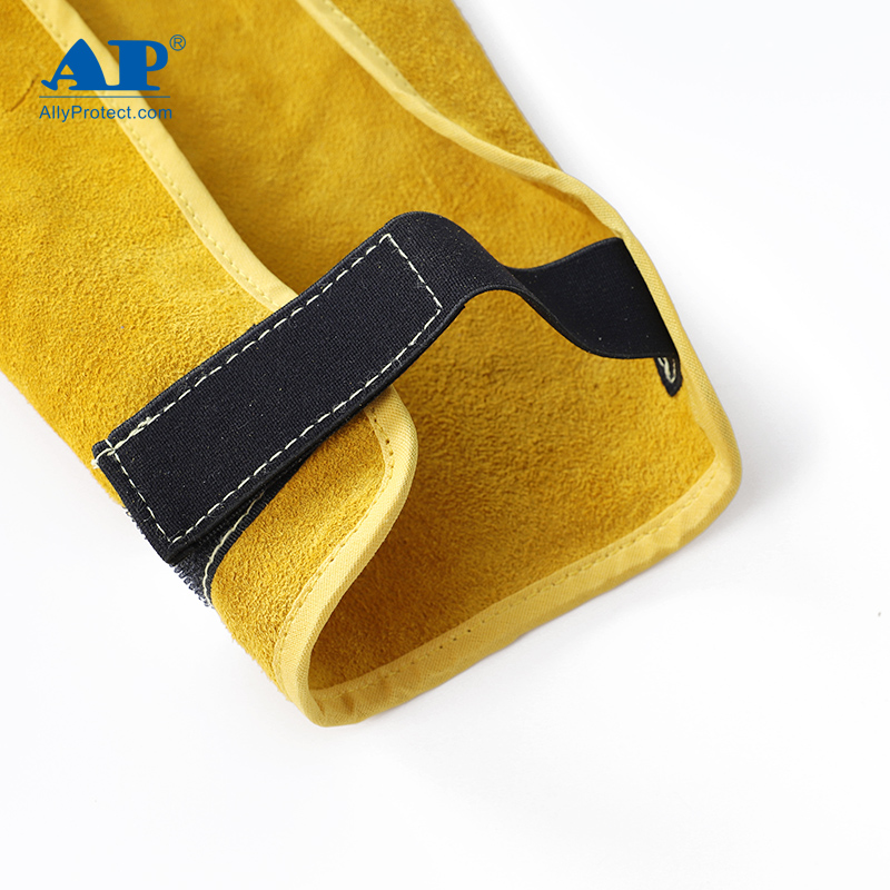 友盟AP-004金黃色牛二層皮護腿圖片3