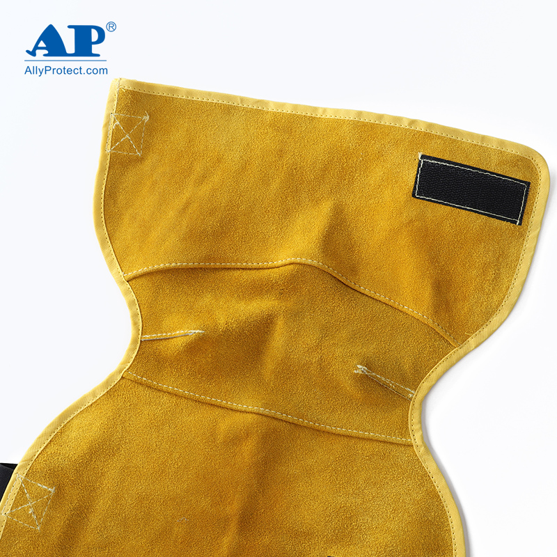友盟AP-004金黃色牛二層皮護腿圖片4