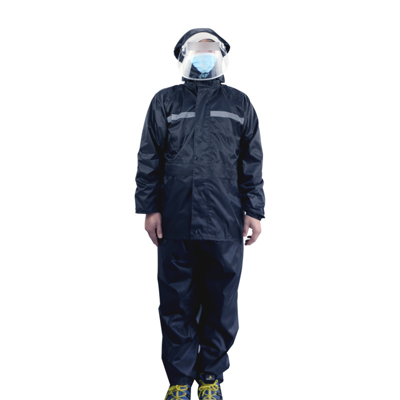 漢盾HD-RAC002帶反光條雙層分體雨衣圖片1