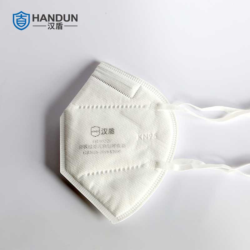漢盾HD9522V KN95耳帶式折疊帶閥防塵口罩圖片2