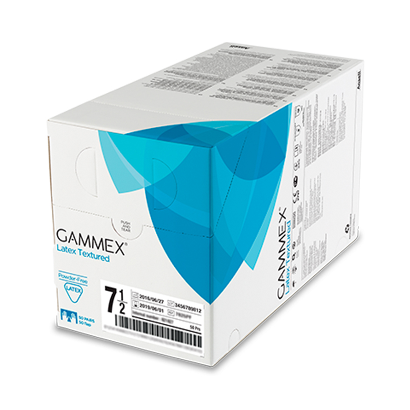 安思爾GAMMEX Latex Textured 331300665無(wú)粉乳膠手術(shù)手套圖片1