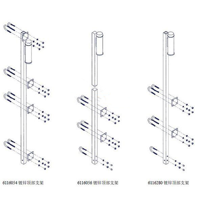 3M 6116054 LAD-SAF彈性鋼纜爬梯安全系統頂部支架圖片1