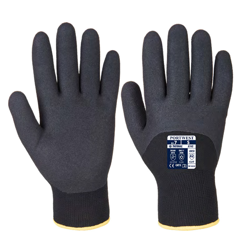 波偉斯特Portwest A146 Arctic丁腈磨砂涂層防寒手套圖片1