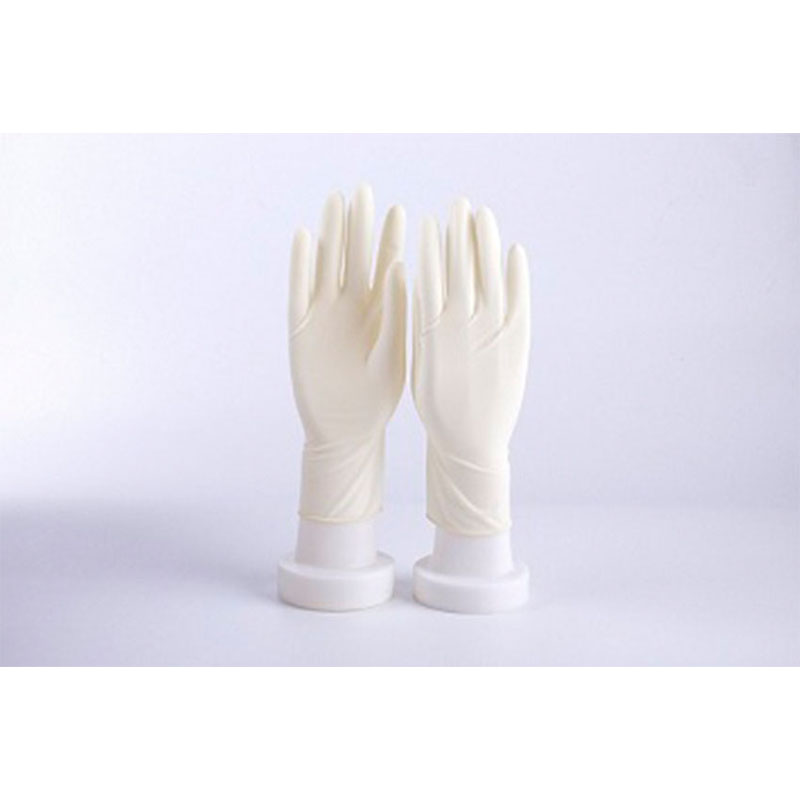 科美A型乳膠檢查手套有粉麻面圖片2