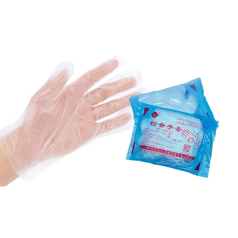 科美B型一次性PE薄膜醫用檢查手套圖片1