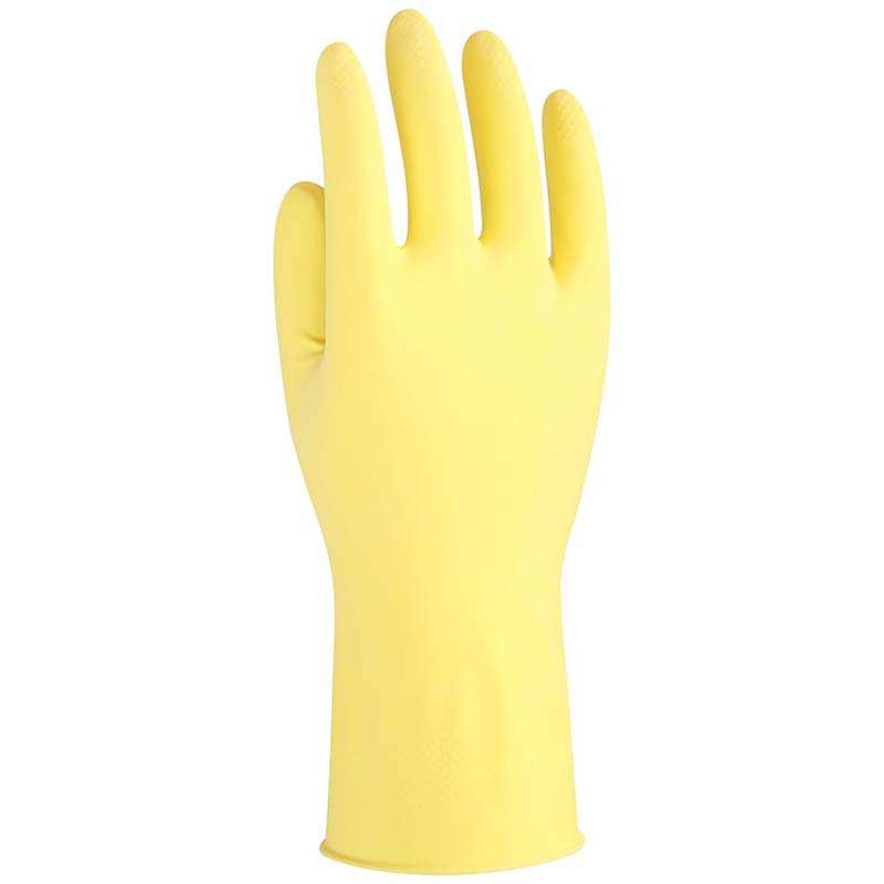 雪蓮10141家用天然乳膠絨里卷邊袖口魚鱗紋手套圖片4