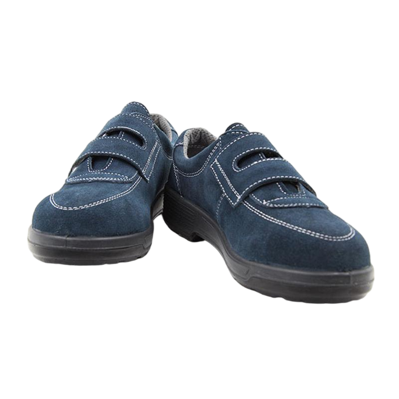 希滿YS-818BV藏青色翻毛牛皮耐磨防滑防砸安全鞋圖片1