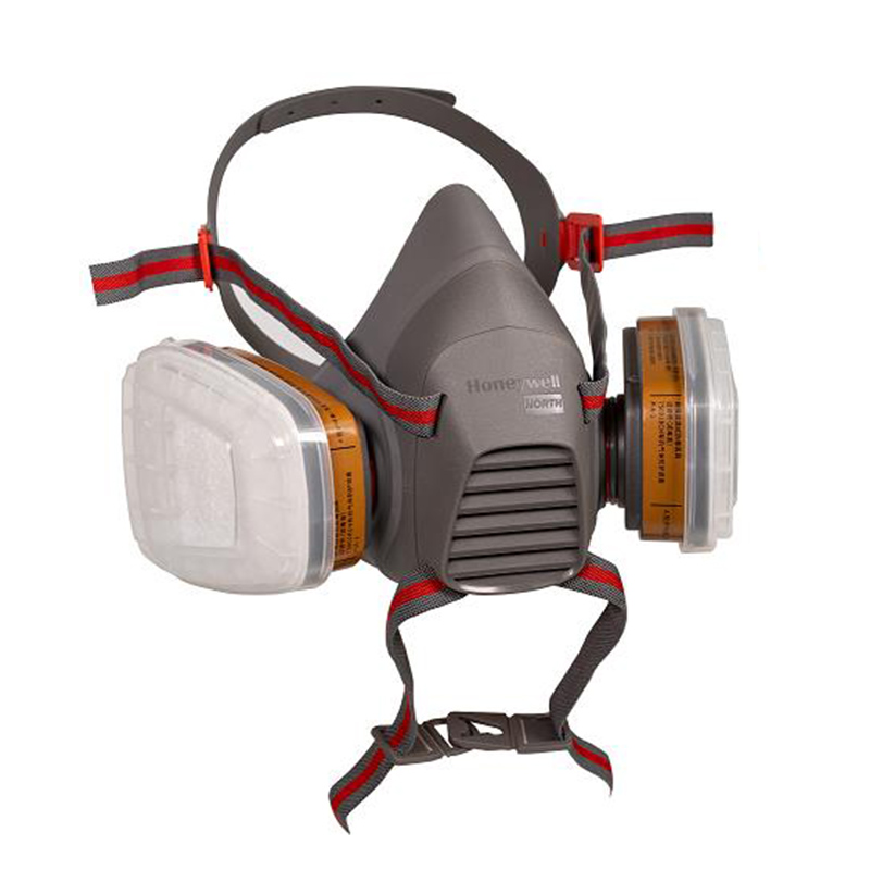 Honeywell霍尼韋爾RU75001M雙濾盒硅膠半面罩7500系列防毒面具圖片1