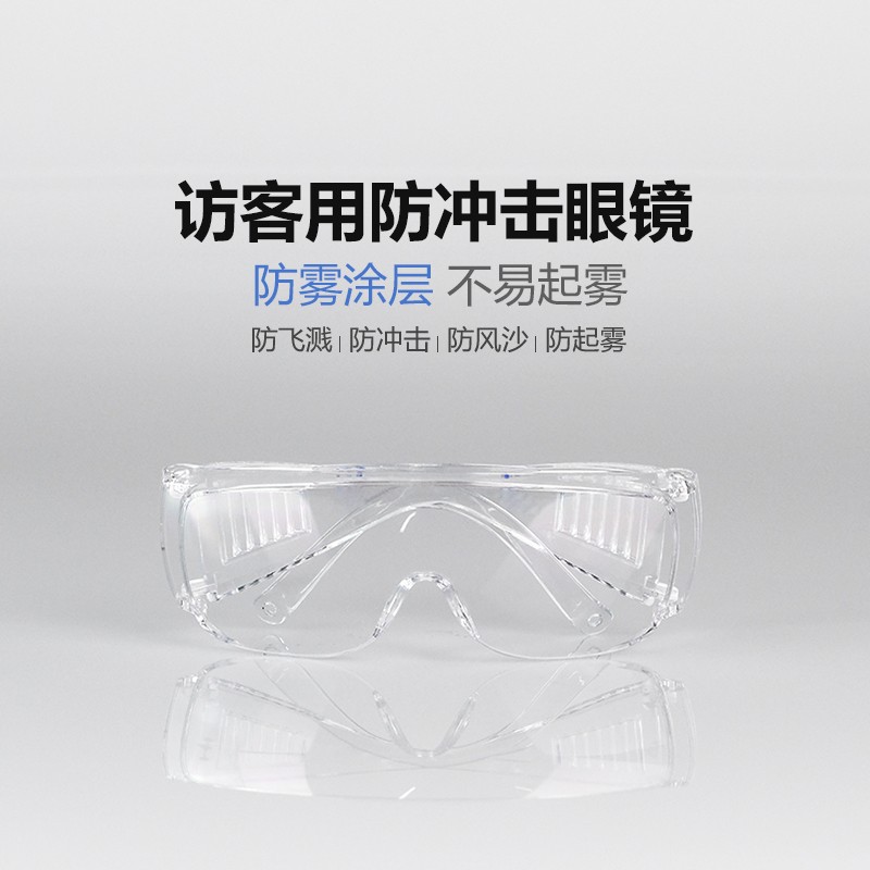 呼享HU116AF訪客用防沖擊防霧眼鏡