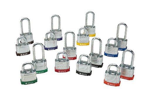 Brady貝迪99524紅色鋼制掛鎖