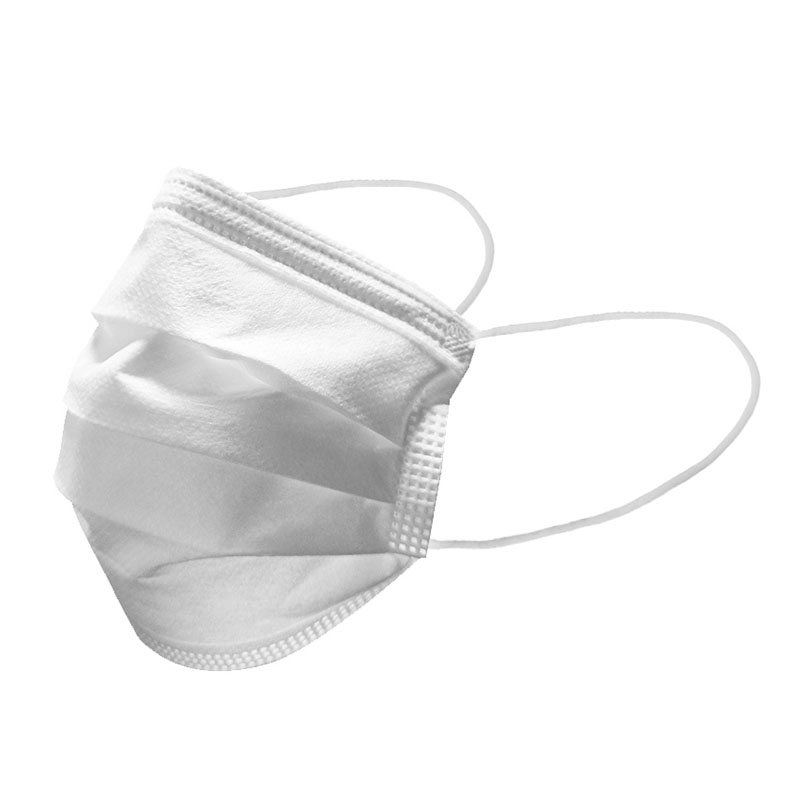 宜舒FE3W白色平面三層一次性口罩