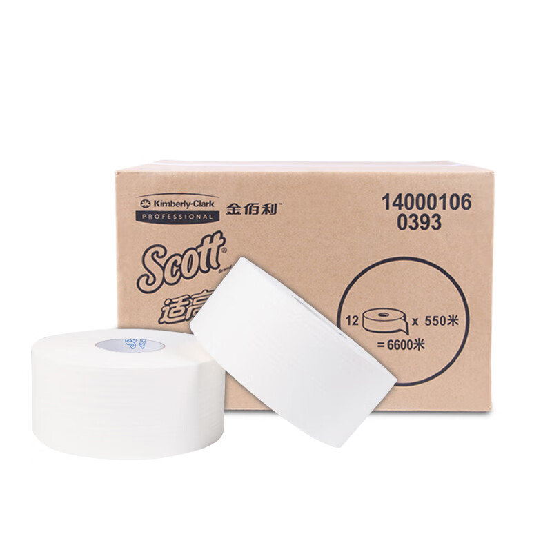 金佰利Scott適高0393單層大卷式衛(wèi)生紙