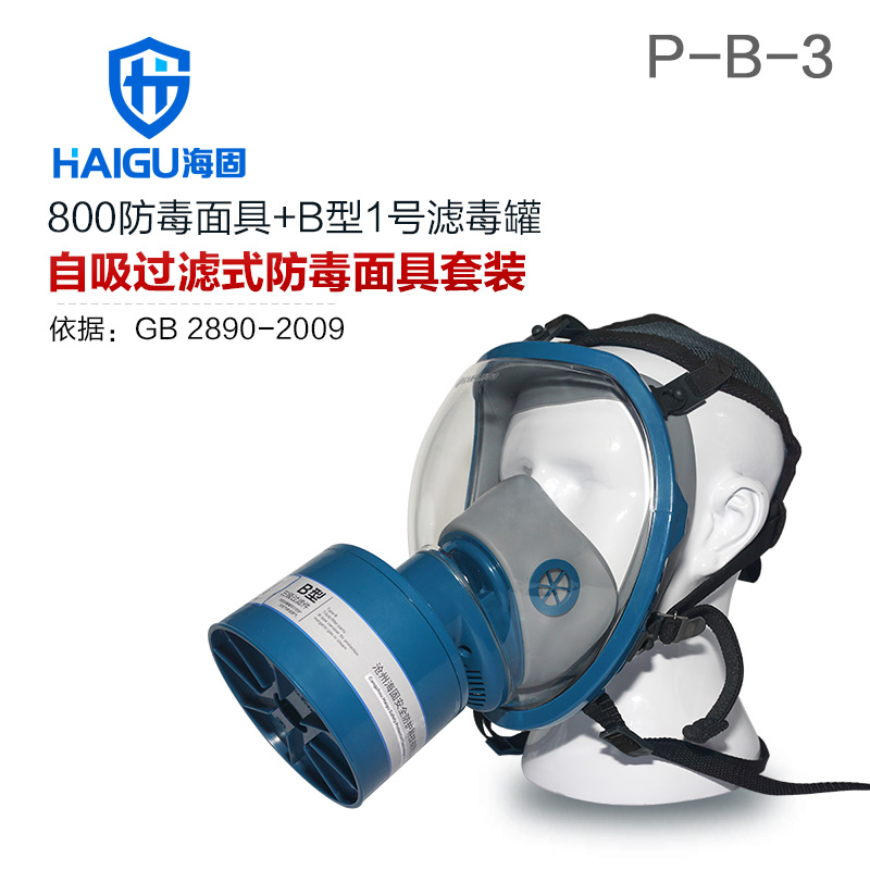海固HG-800 P-B-3綜合防無機氣體防毒面具