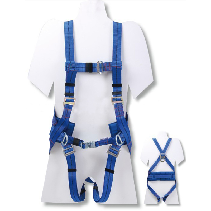 建鋼680301全身三點式藍(lán)色安全帶