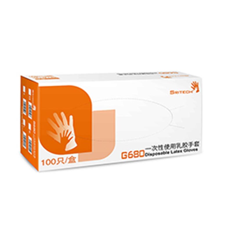 施睿康SRITECH G680天然乳膠一次性手套