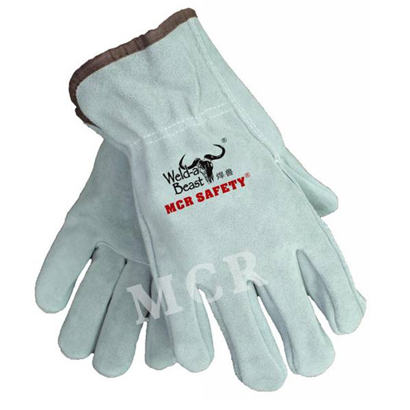 焊獸V31205B級牛二層勞保手套