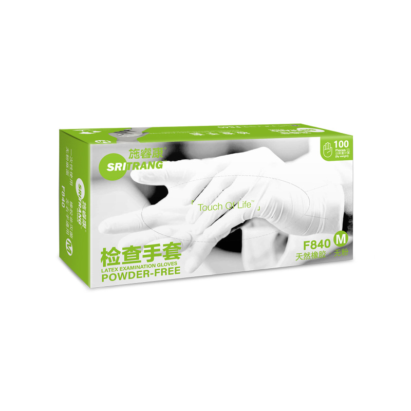 施睿康F840天然乳膠檢查手套