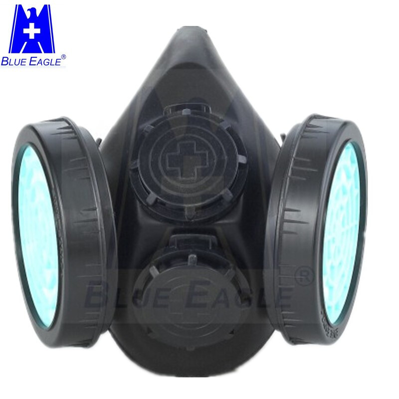 藍(lán)鷹NP304橡膠雙濾盒半面罩防毒面具