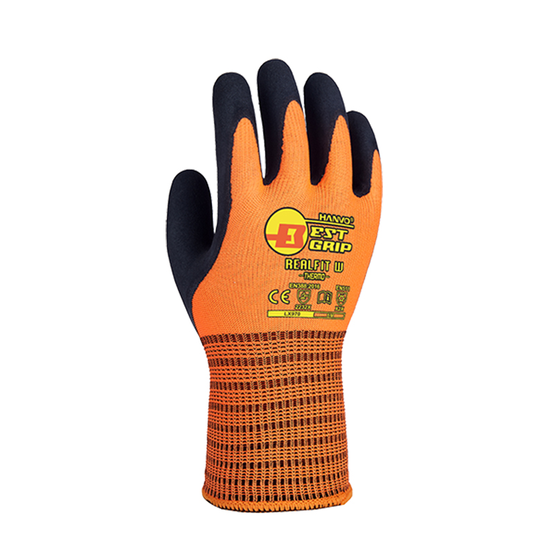 恒輝LX970乳膠磨砂耐低溫手套