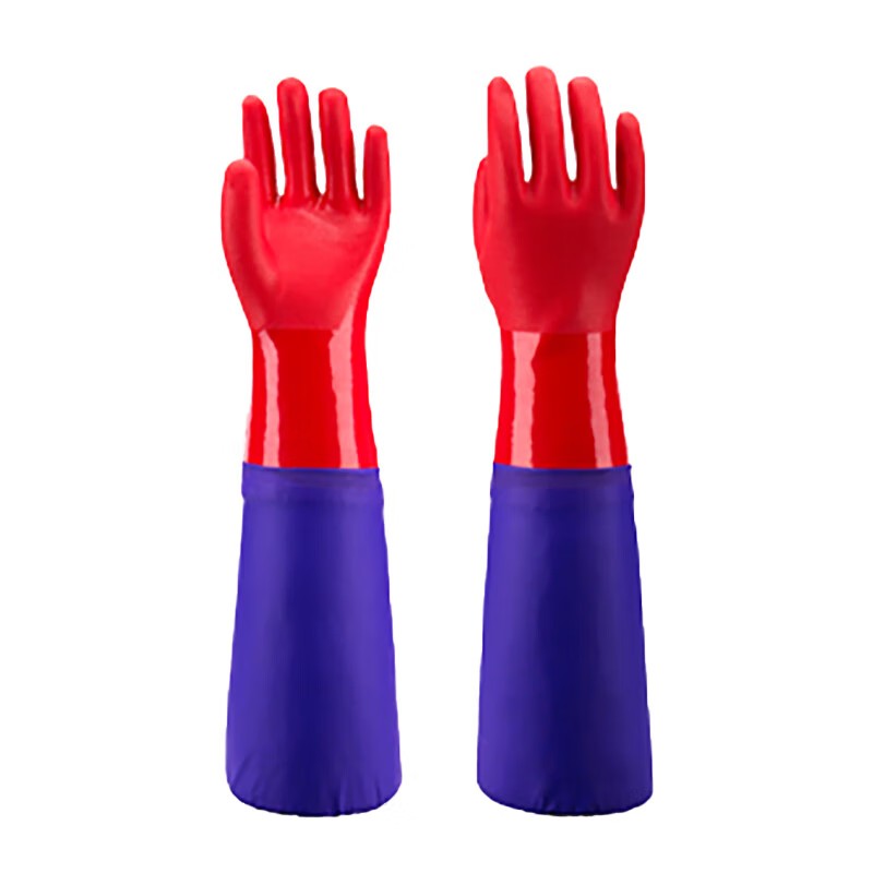 東亞802B加長款耐油耐酸堿PVC手套