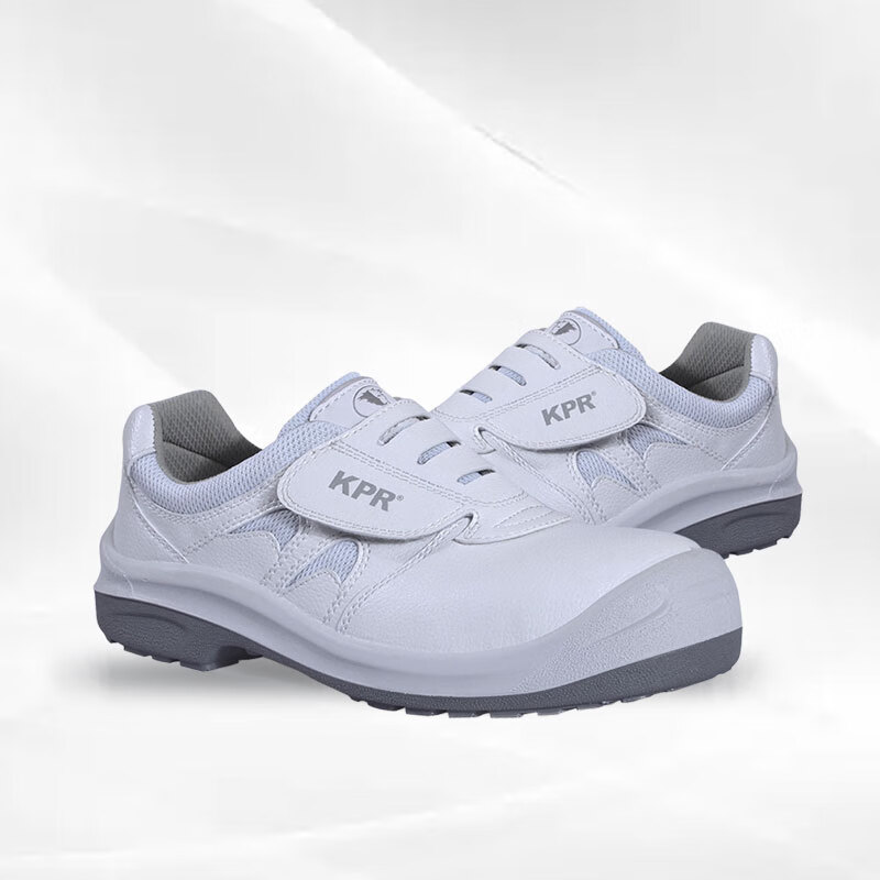 尊王L-088白色低幫防砸防靜電安全鞋