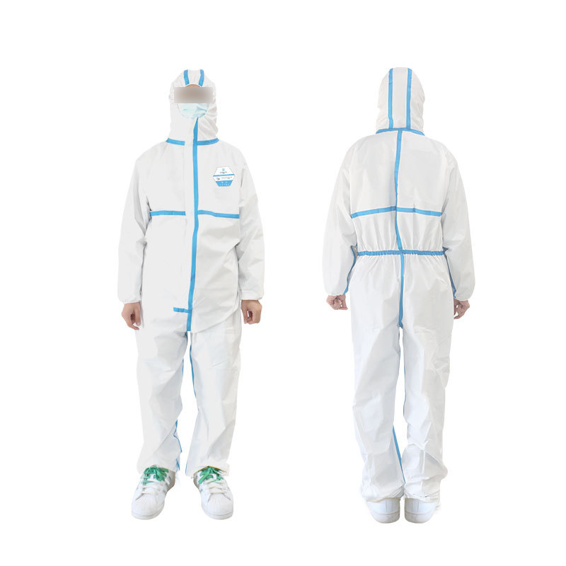 漢盾HD-BP616-1帶帽連體式膠條防護服