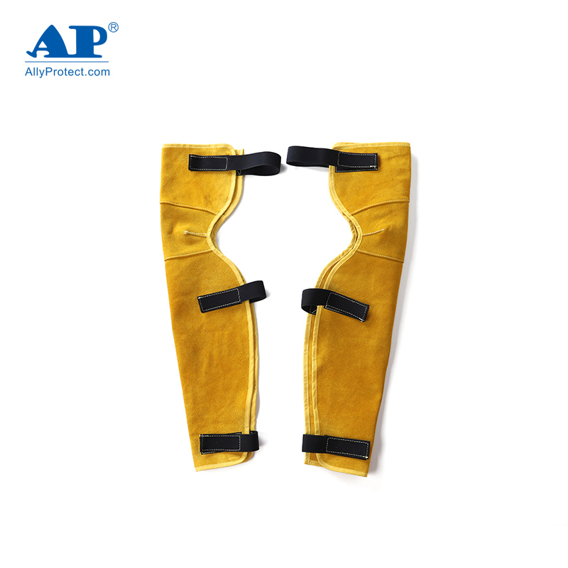 友盟AP-004金黃色牛二層皮護腿