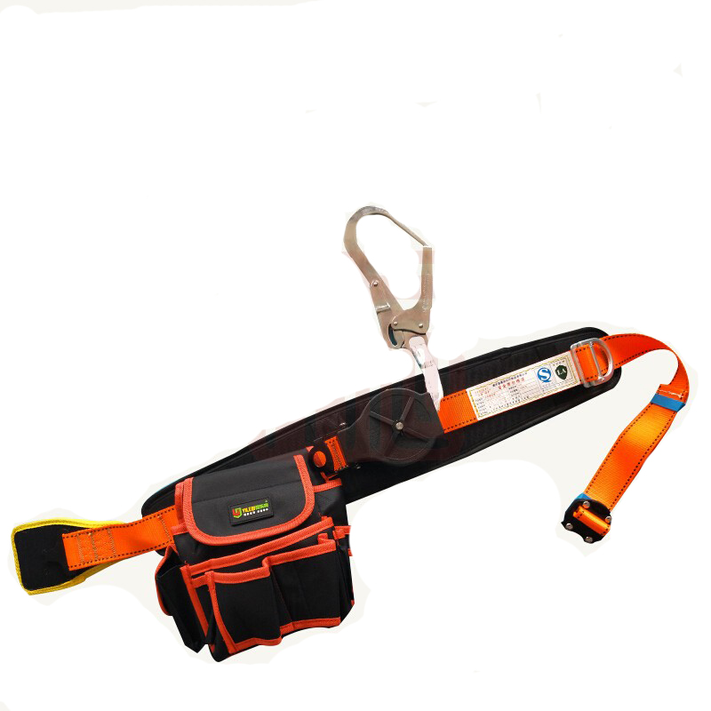 宏建單腰式速差鋼制大鉤自控腰帶