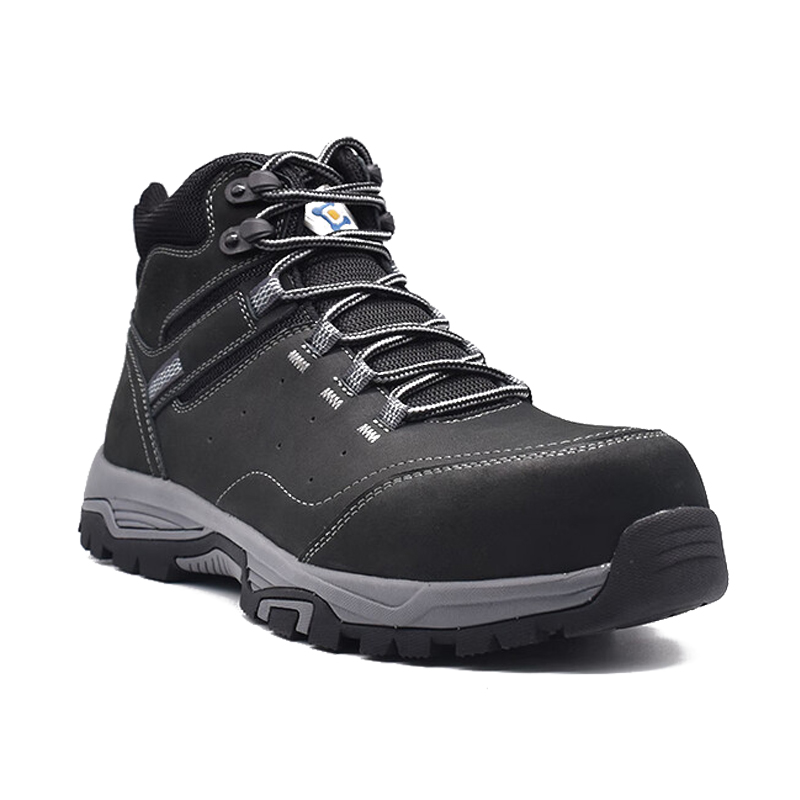 百集BJ9021黑色磨砂牛皮防寒防刺穿電絕緣安全鞋