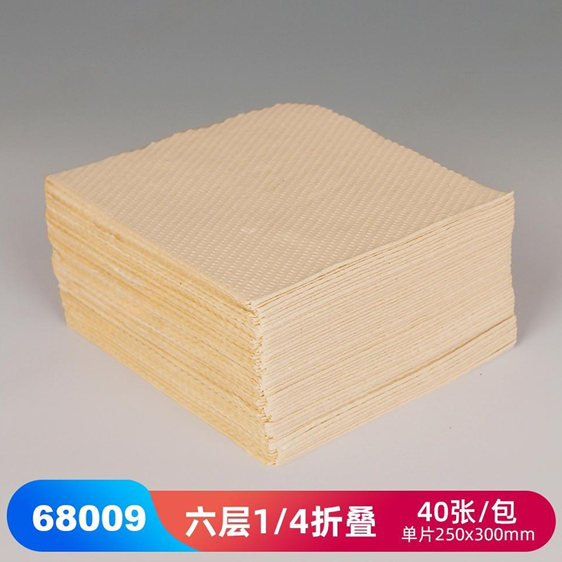 JEENOR潔諾 PONGEL  L15 68009六層1/4折疊式工業(yè)擦拭紙
