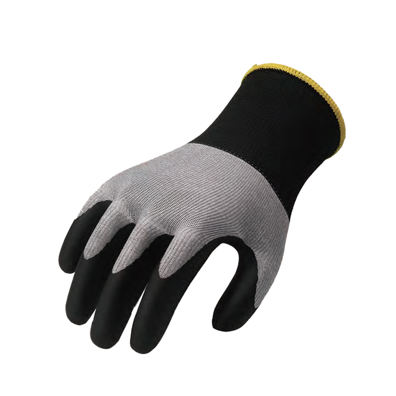 思衛爾5330黑色13針丁腈超細發泡涂層工作勞保手套