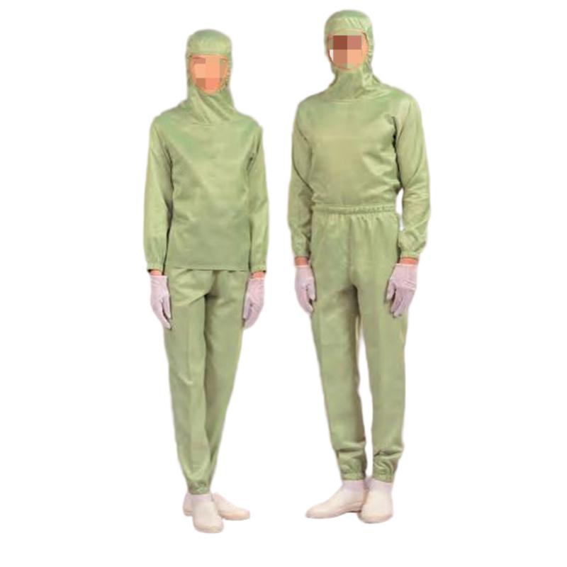 嘉柏利通F-1114綠色套頭式分體潔凈服