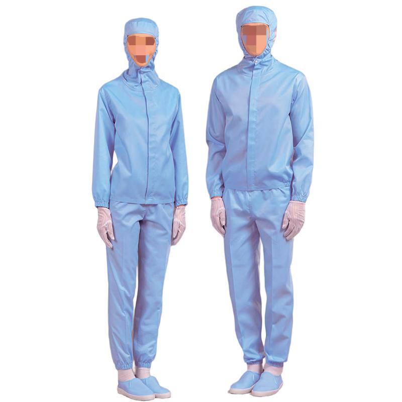 嘉柏利通F-1312藍色拉鏈式分體潔凈服